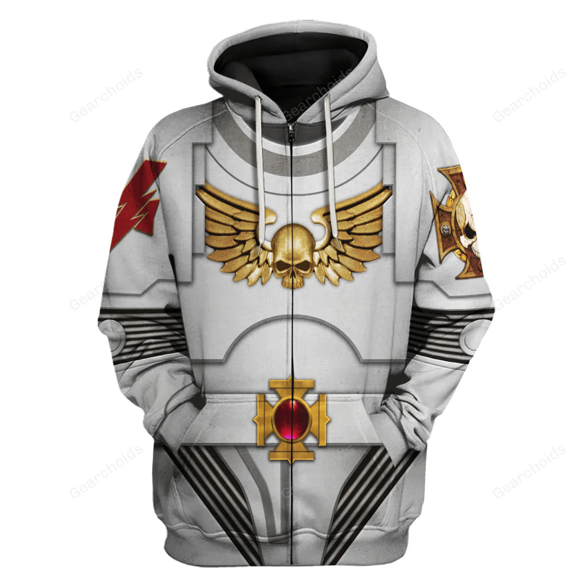 Terminator Armor White Scars - Costume Cosplay Hoodie Sweatshirt Sweatpants CSWRH134 - Image 3