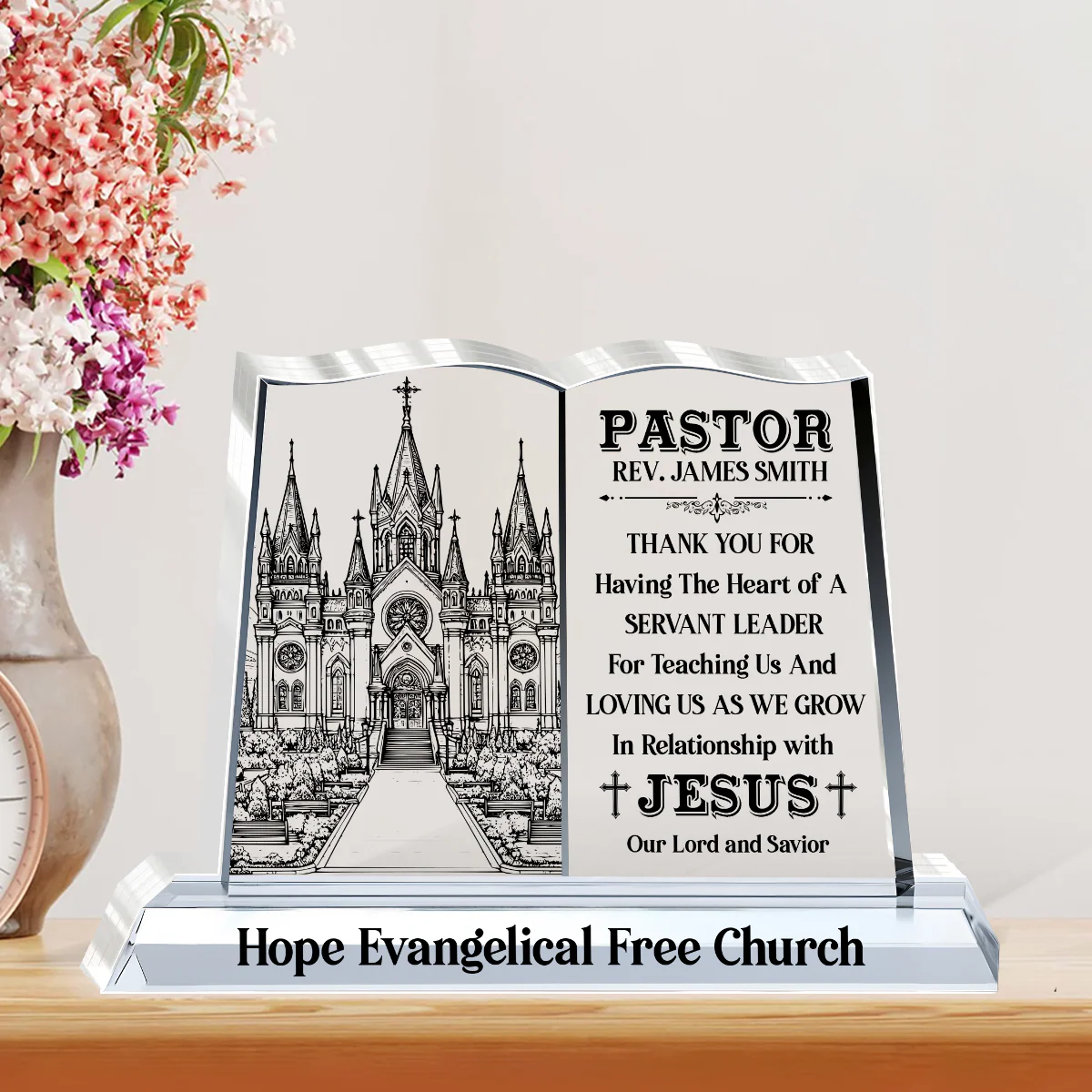 Thank You For All You Do - Personalized Acrylic Plaque TD118 - Image 2