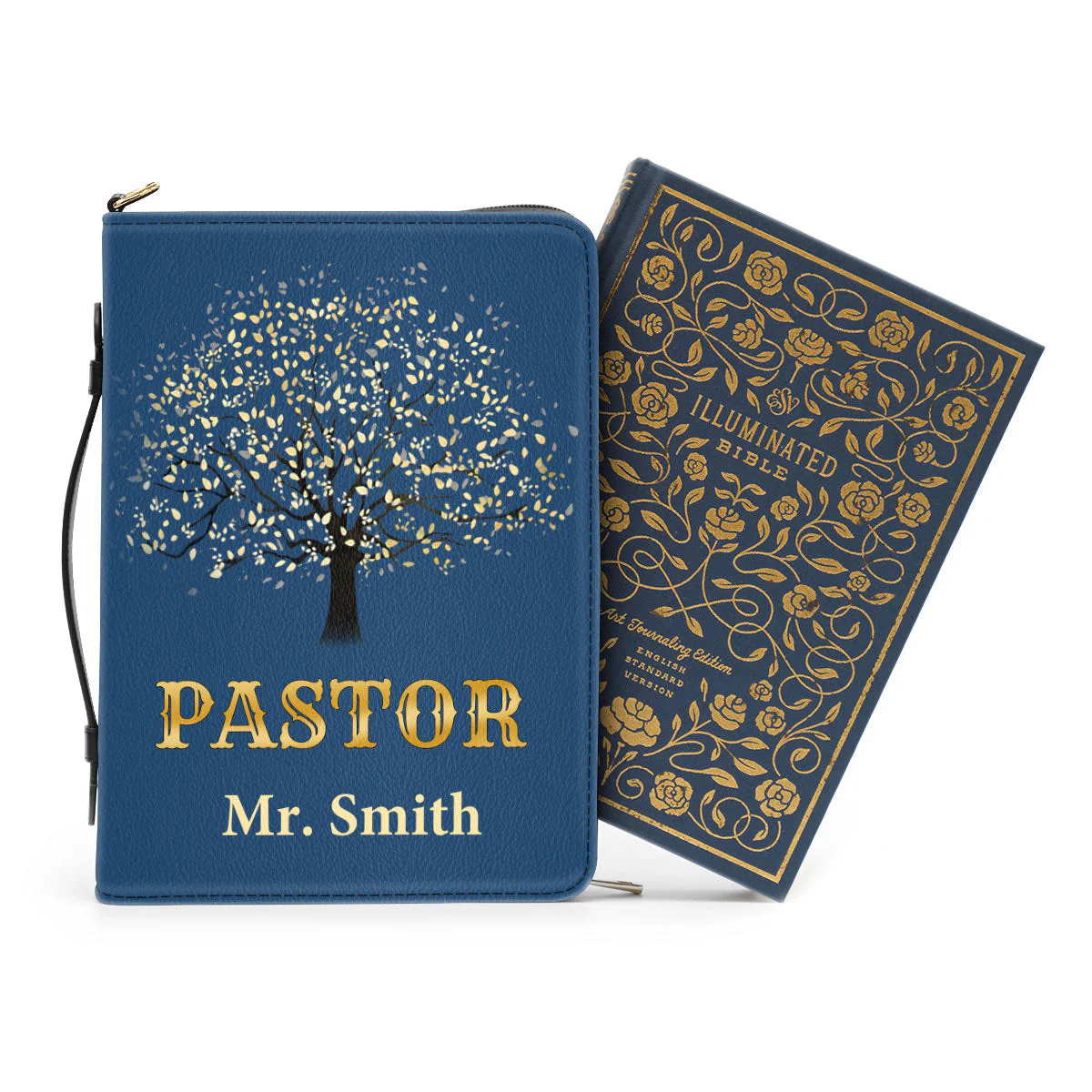 Thank You Pastor Blue - Thoughtful Gift For Christians - Personalized Bible Covers - AT4082433 - Image 3
