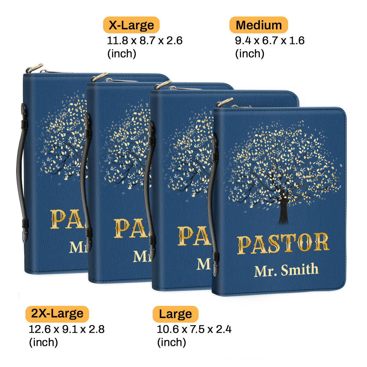 Thank You Pastor Blue - Thoughtful Gift For Christians - Personalized Bible Covers - AT4082433 - Image 6