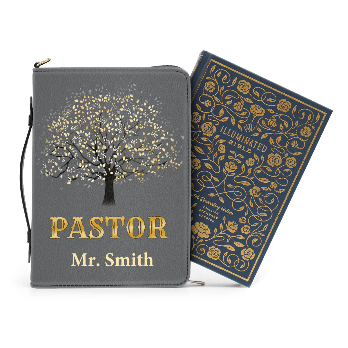 Thank You Pastor Grey - Beautiful Personalized Bible Covers - AT4082434 - Image 3