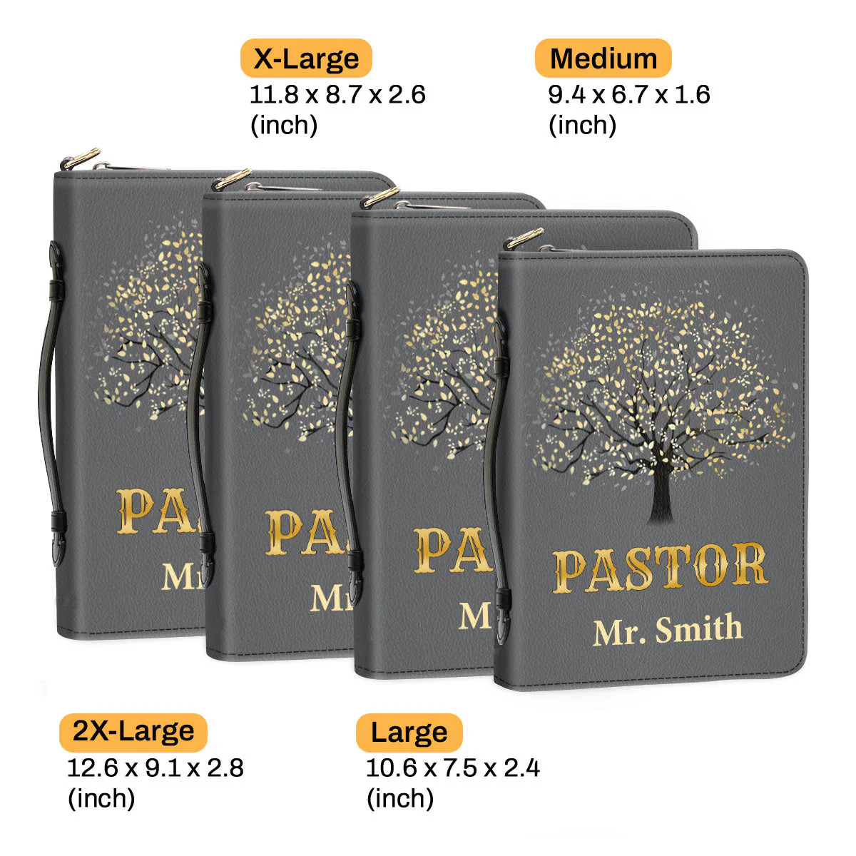 Thank You Pastor Grey - Beautiful Personalized Bible Covers - AT4082434 - Image 6