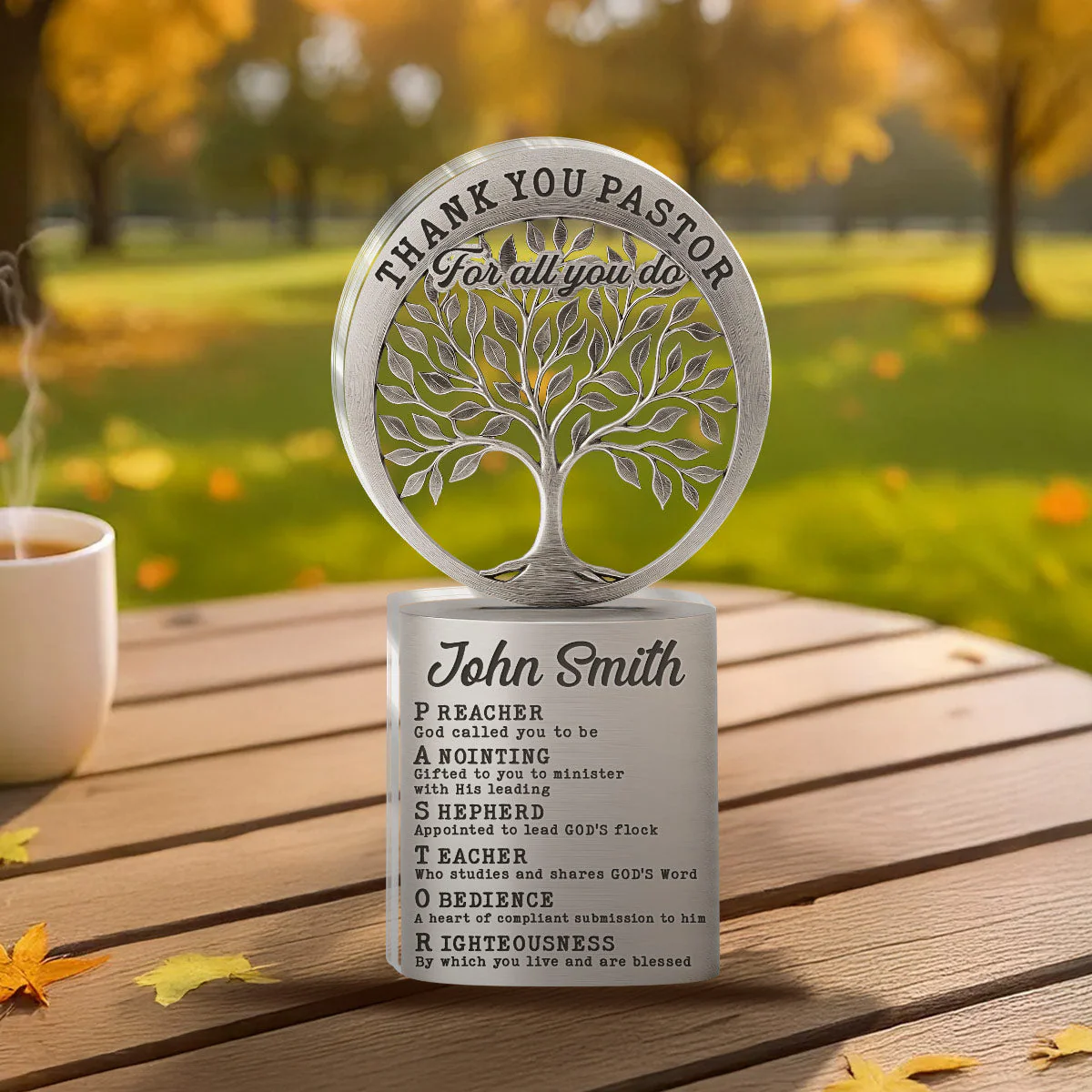 Thank You Pastor - Personalized Acrylic Plaque TD118 - Image 3