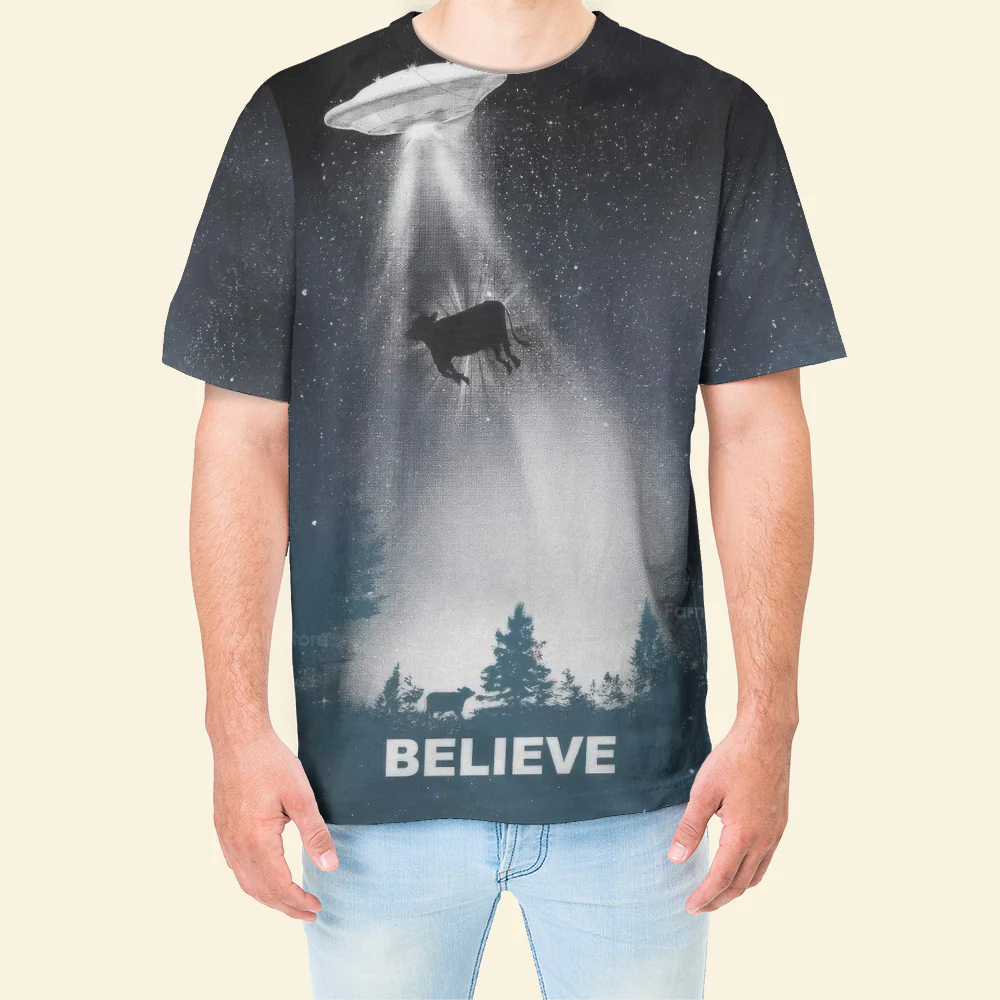 UFO Beliveve - 3D TShirt - Image 4