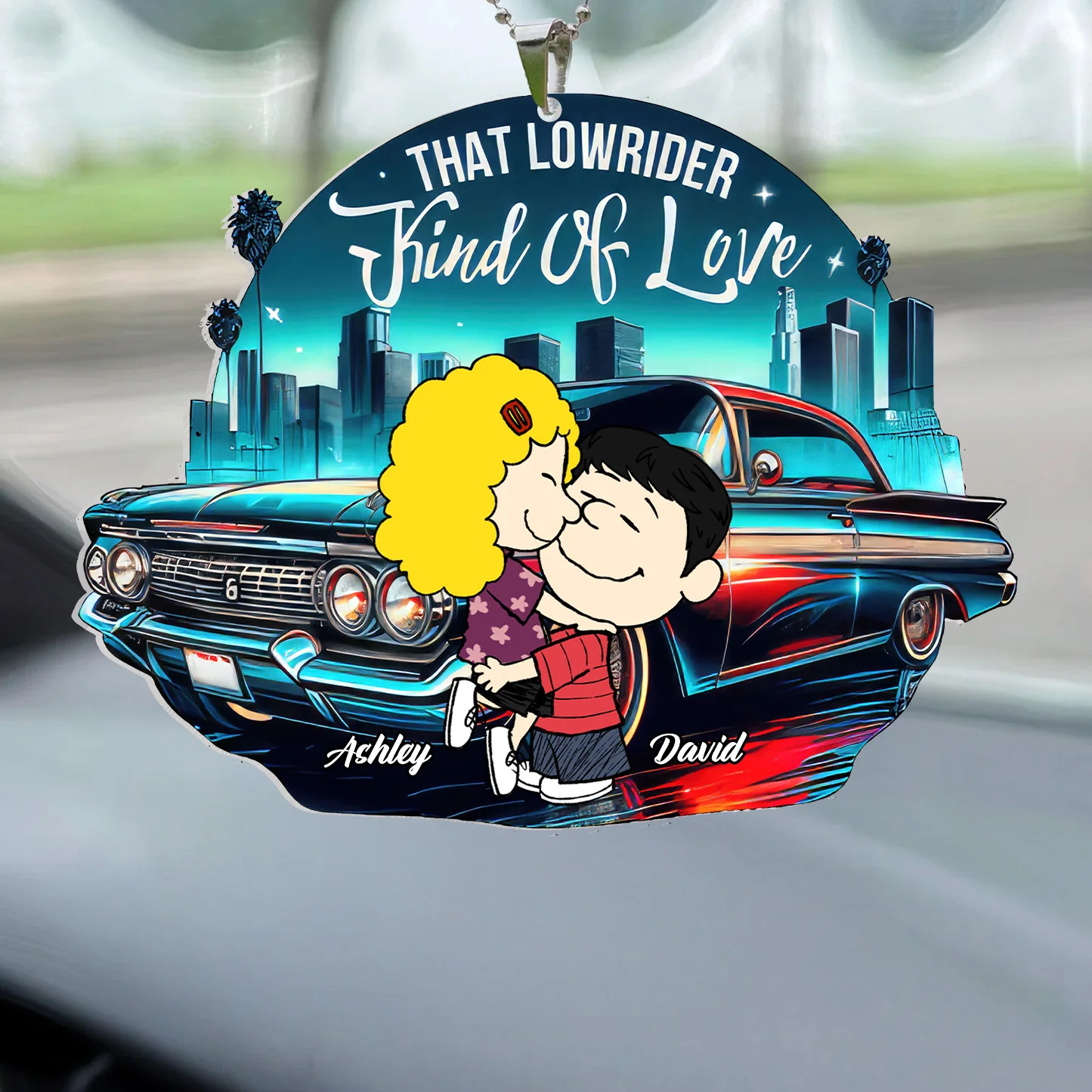 That Lowrider Kind Of Love Peanut - Personalized Car Ornament - Gift For Couple, Husband Wife | GR8 NH96