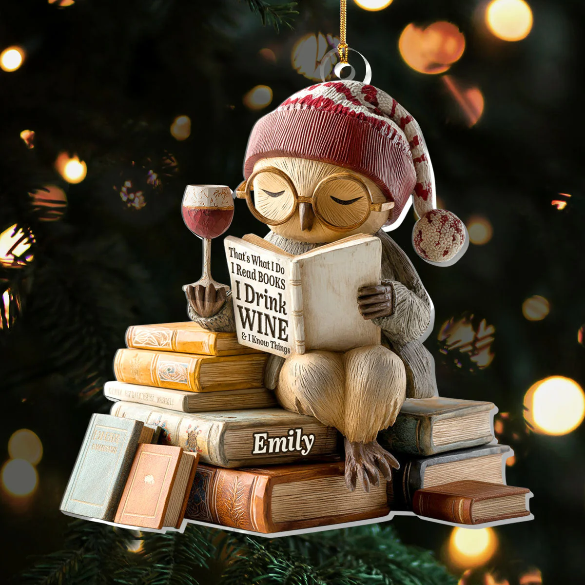 That's What I Do  - Personalized 1-Layer Acrylic Ornament - Christmas Gift For Book Lovers | HH01