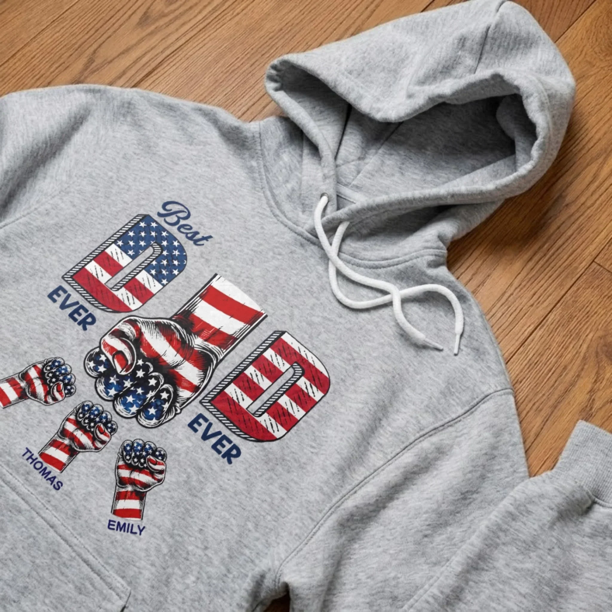 The Best Dad Ever America 250th Anniversary - Personalized Shirt - Patriotic Gift For Dad - Image 5