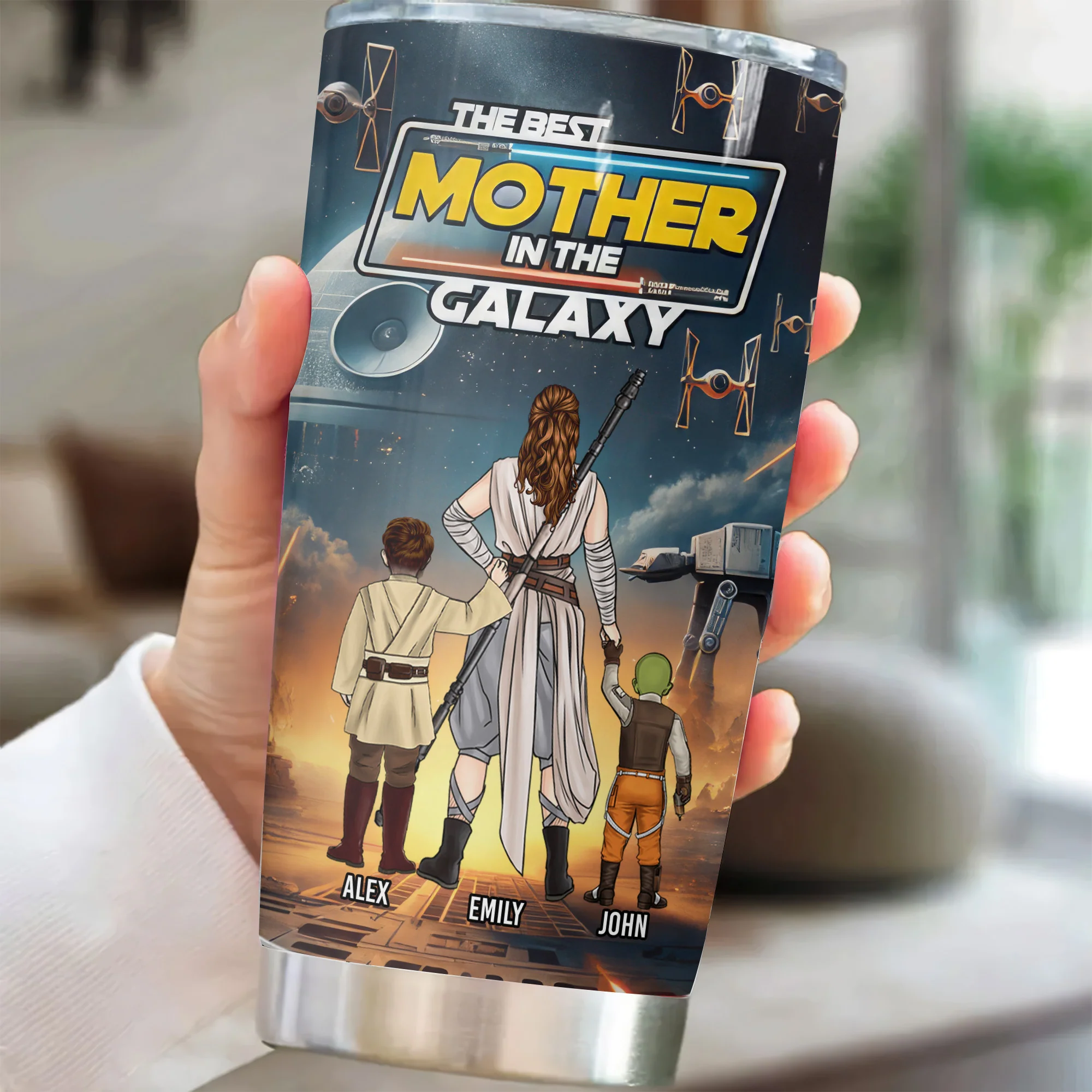 The Best Mother In The Galaxy - Personalized Tumbler - Gift for Mom, Grandma, Wife | CL08 NH96 - Image 2