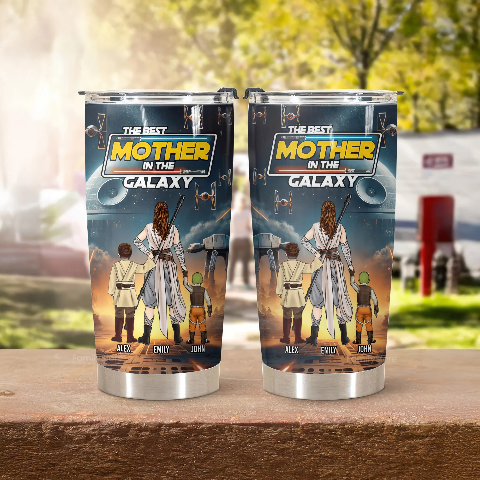The Best Mother In The Galaxy - Personalized Tumbler - Gift for Mom, Grandma, Wife | CL08 NH96 - Image 3