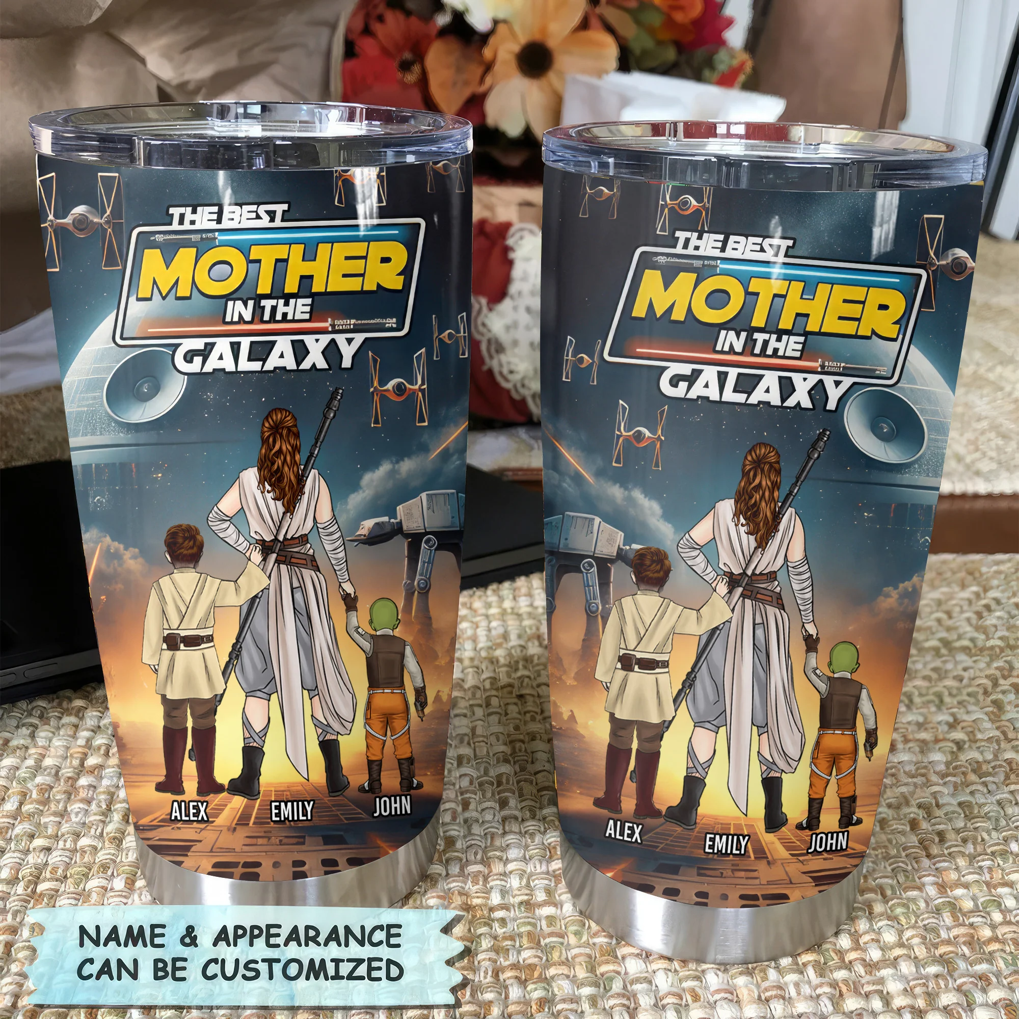 The Best Mother In The Galaxy - Personalized Tumbler - Gift for Mom, Grandma, Wife | CL08 NH96 - Image 5
