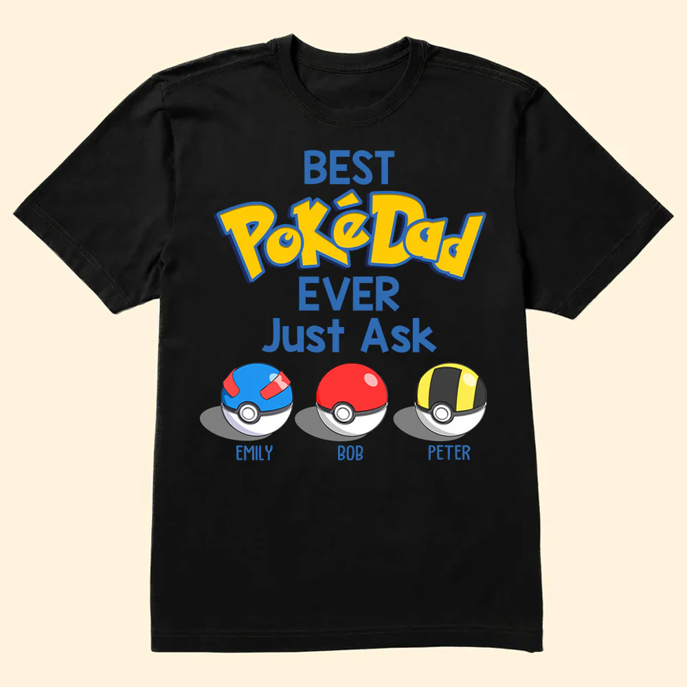 The Best PoMo Daddy In The World - Gift For Father's Day - Personalized TShirt - Image 2