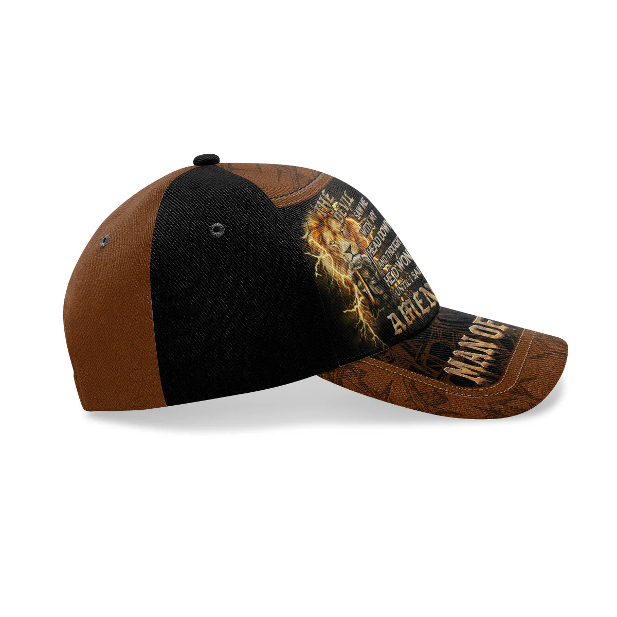 The Devil Saw Me With My Head Down And Thought He'd Won Until I Said Amen - Personalized Classic Cap - Christian Gift For Man BA01 - Image 6