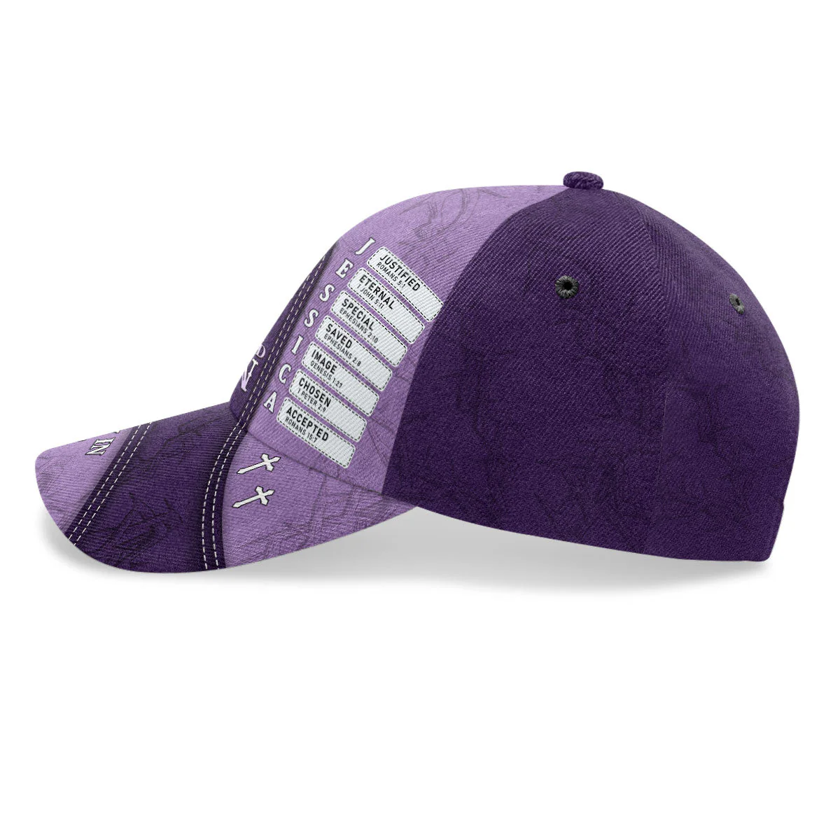 The Devil Saw Me With My Head Down And Thought He'd Won Until I Said Amen - Personalized Classic Cap - Christian Gift For Mom, Grandma BA01 - Image 3