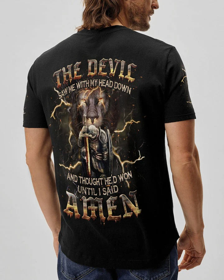 The Devil Saw Me With My Head Down - Men's All Over Print Shirt - AT4080510 - Image 4