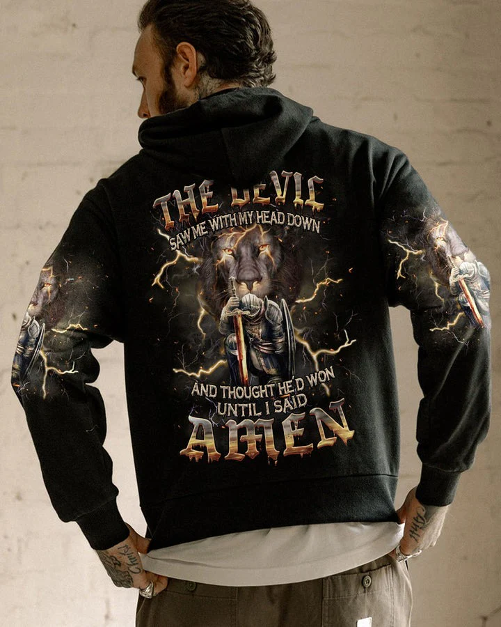 The Devil Saw Me With My Head Down - Men's All Over Print Shirt - AT4080510 - Image 9