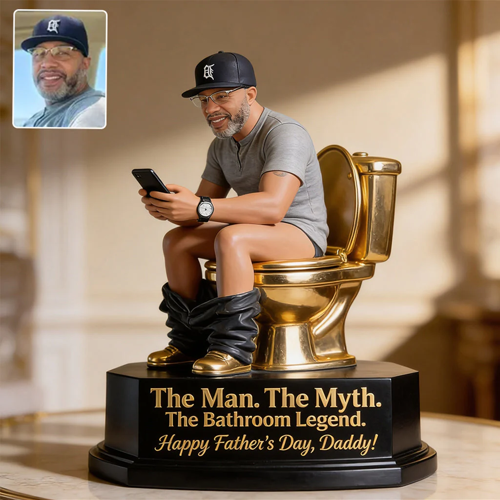 The Golden Toilet Trophy - Personalized Acrylic Plaque - Gift For Father's Day - Image 4