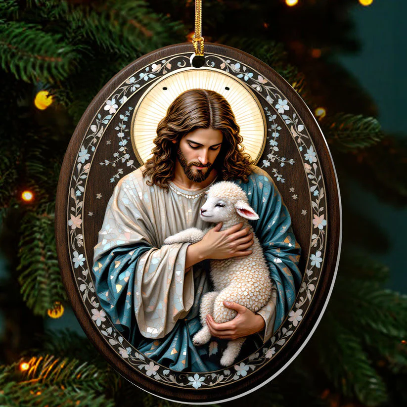 The Good Shepherd - 1-Layer Acrylic Ornament - Gift For Christmas HL128 - Image 3