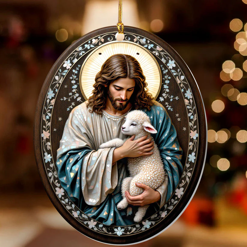 The Good Shepherd - 1-Layer Acrylic Ornament - Gift For Christmas HL128 - Image 4