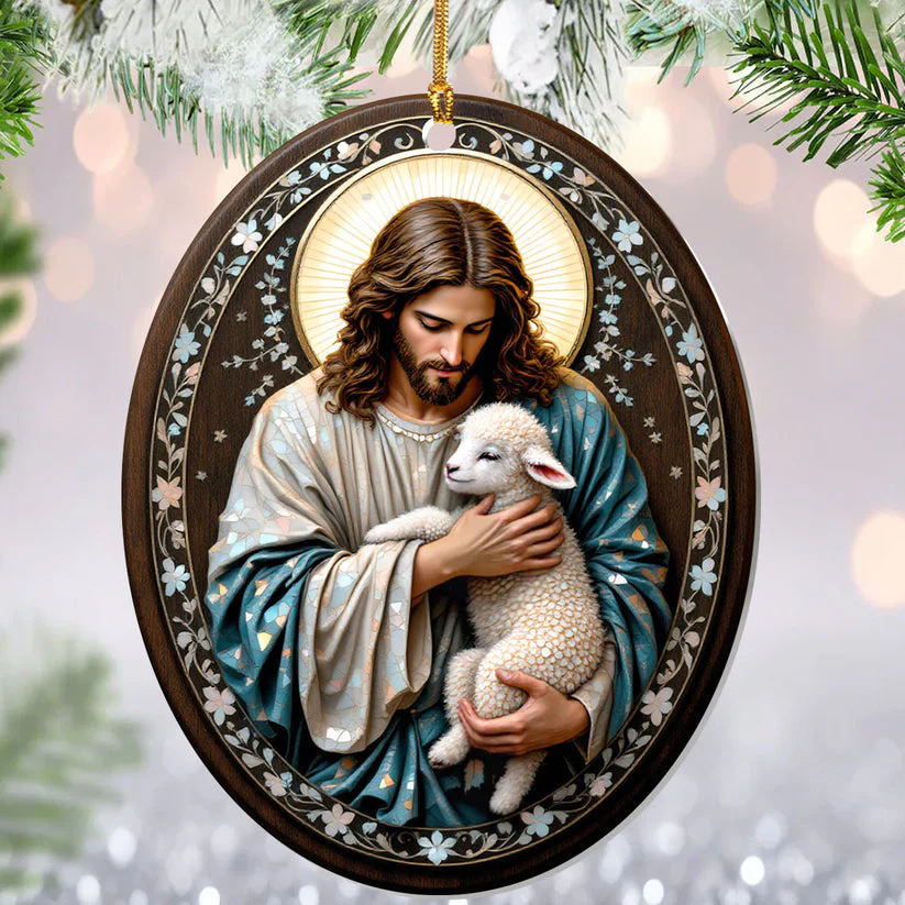 The Good Shepherd - 1-Layer Acrylic Ornament - Gift For Christmas HL128 - Image 5