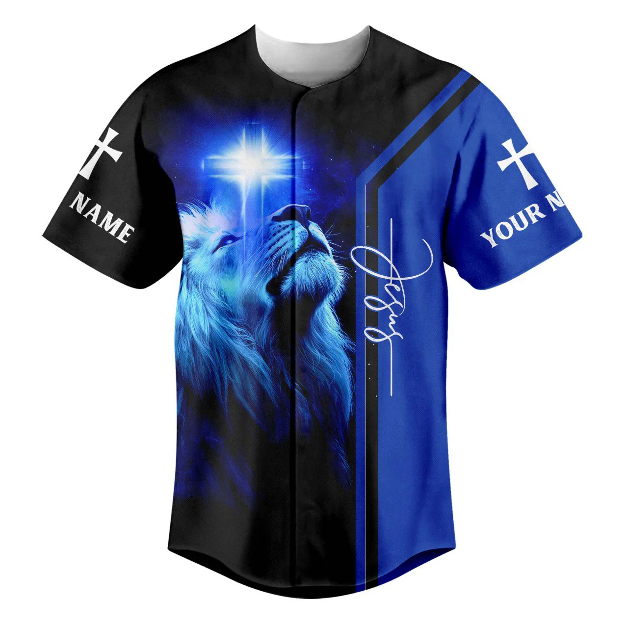 The Heavens Are Roaring The Praise of His Glory Custom Name Baseball Jersey - Christant Gift For Him - Image 2