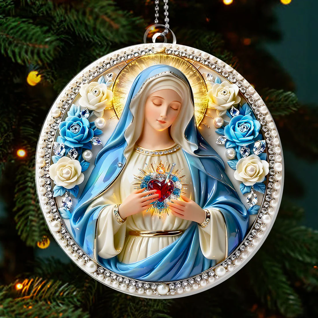 The Holy Serenity - 1-Layer Acrylic Ornament - Gift For Her, For Christmas HL128