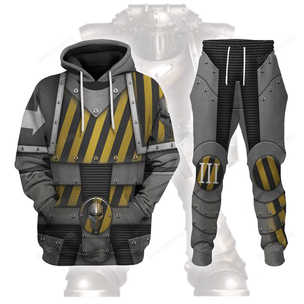 The Iron Warriors Legion Colour Scheme - Costume Cosplay Hoodie Sweatshirt Sweatpants CSWRH115