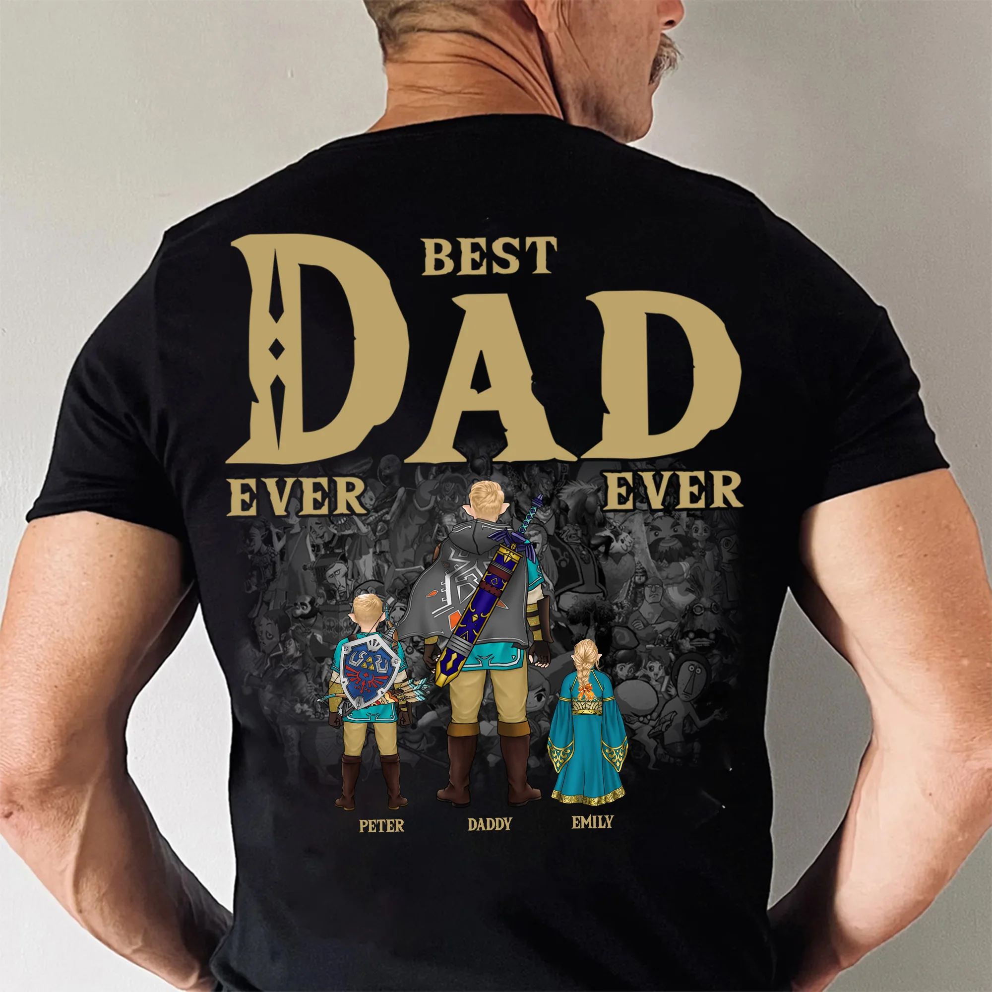 The Legend Zelda Is Staying In My House Best Dad Ever - Gift ForDad, Father's Day - Personalized Shirt 2 Side CL07 - Image 2