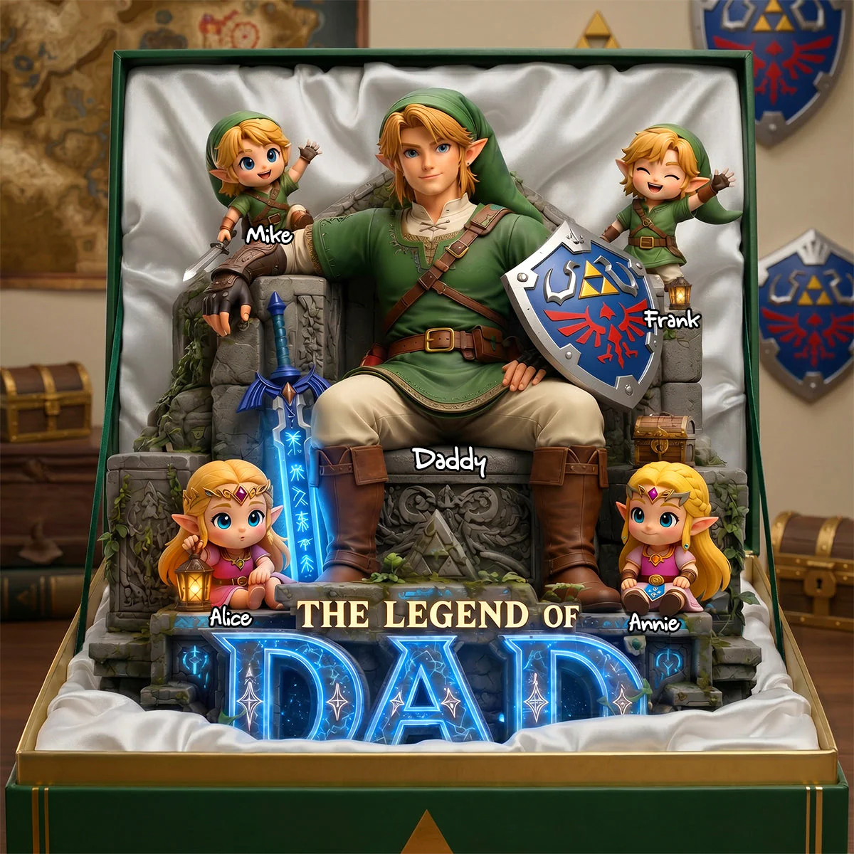 The Legend Of Dad - Personalized Acrylic Plaque - Gift For Dad, Father's Day - LoZd - Image 2