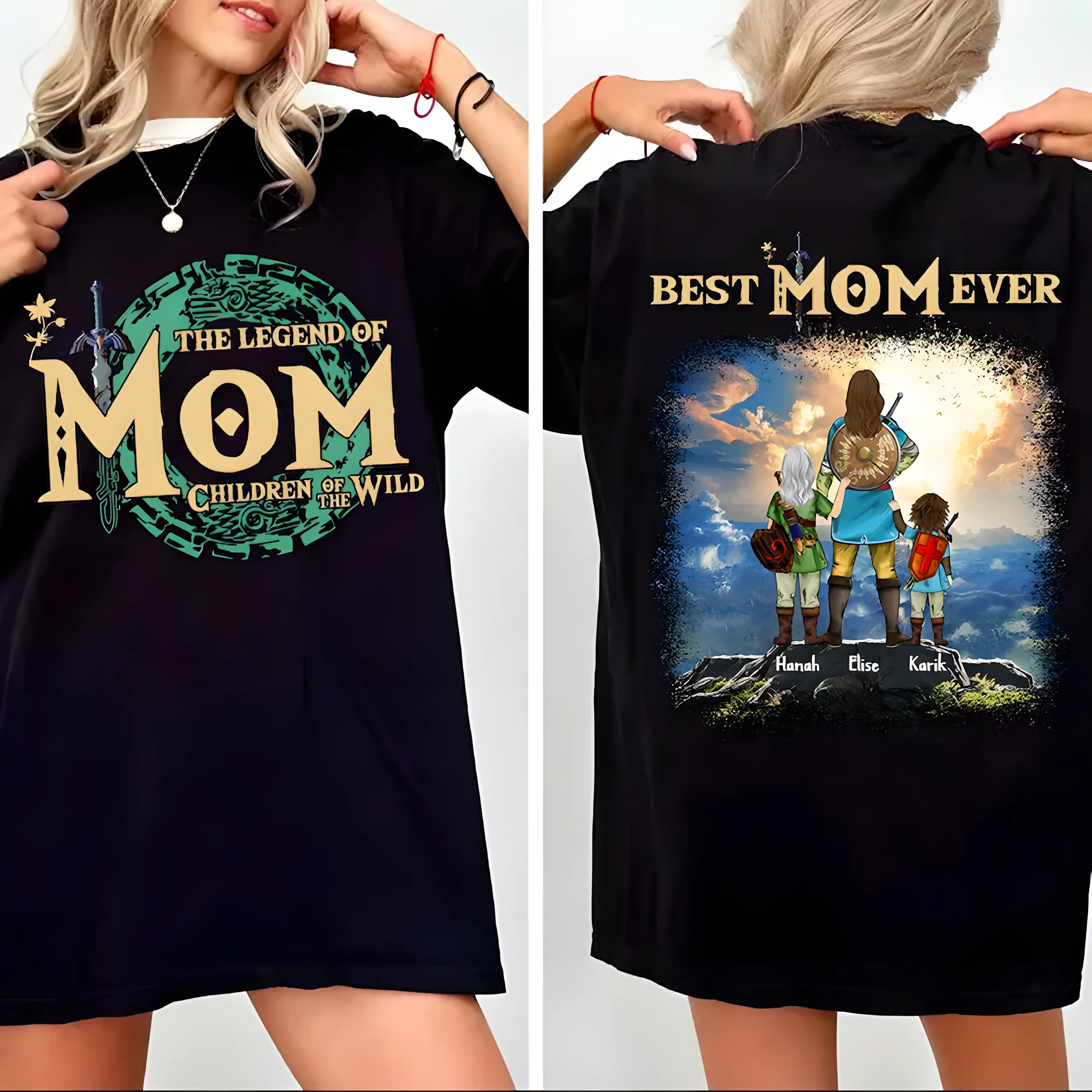 The Legend Of Mom LoZd - Personalized Shirt 2 Side - Gift For Mom - Image 2