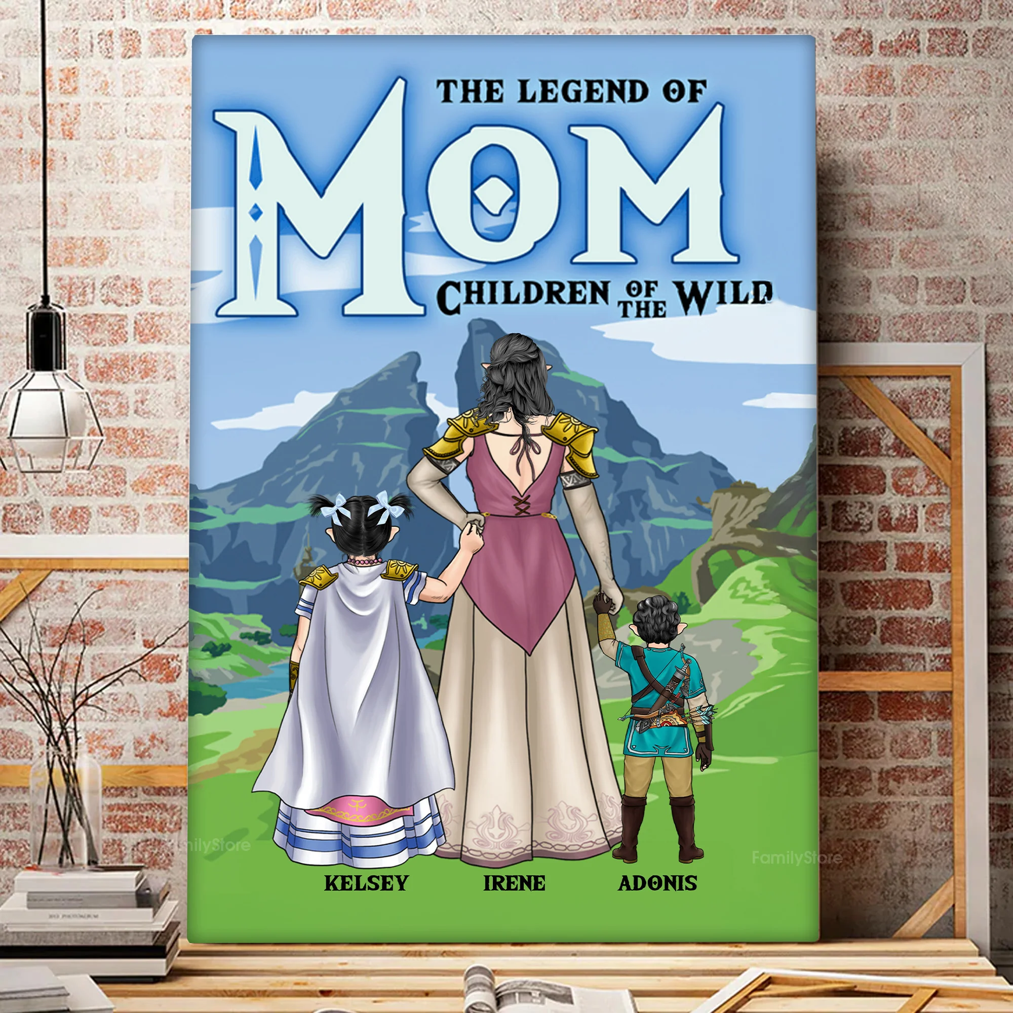 The Legend Of Mom The Children Of Wild - Personalized Canvas Poster - Gift For Mom,Grandma, Mother's Day | CL07 NA94 - Image 2