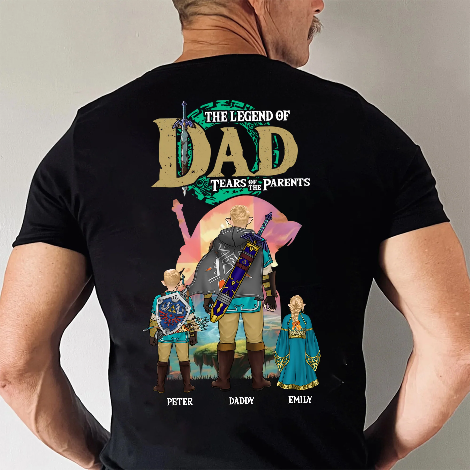 The Legend of Zelda: Tears of the Kingdom - Gift For Dad, Husband, Father's Day - Personalized Shirt 2 Side CL07 - Image 3