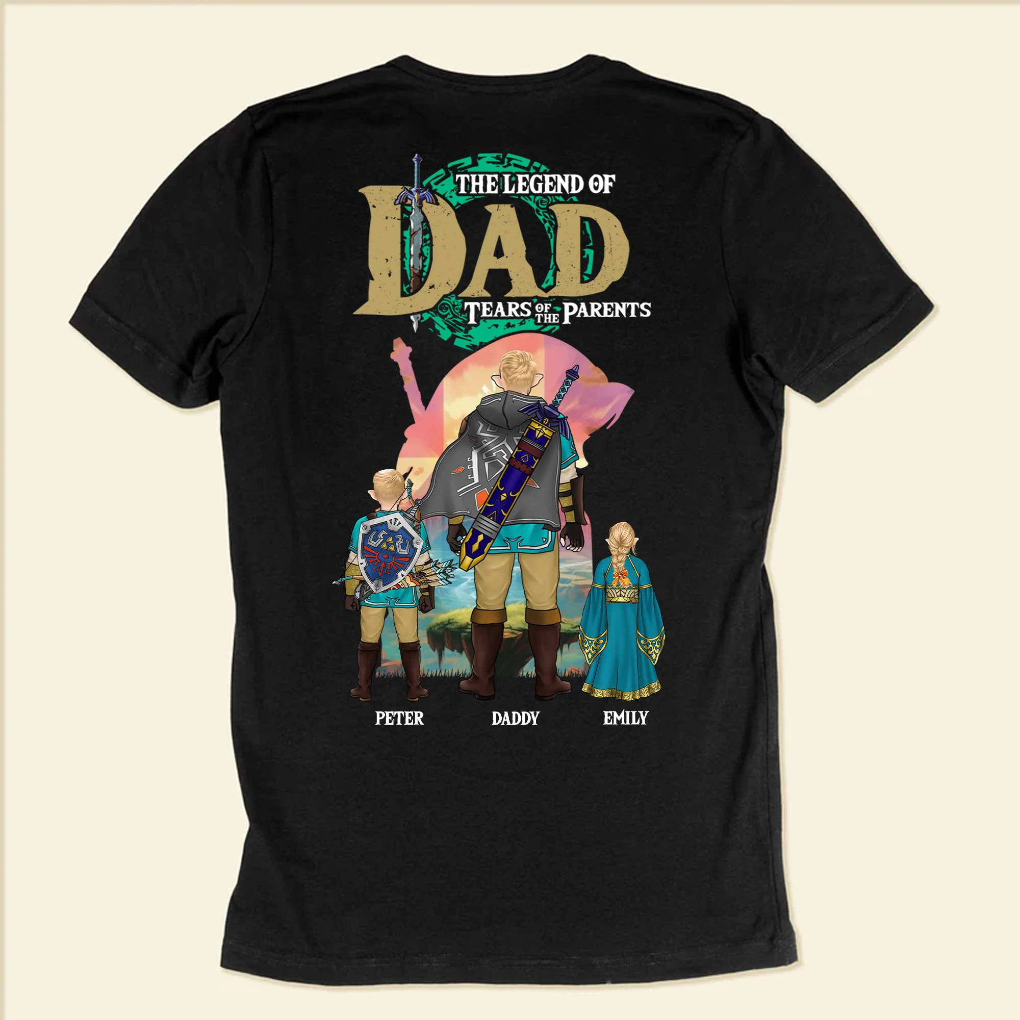 The Legend of Zelda: Tears of the Kingdom - Gift For Dad, Husband, Father's Day - Personalized Shirt 2 Side CL07 - Image 5