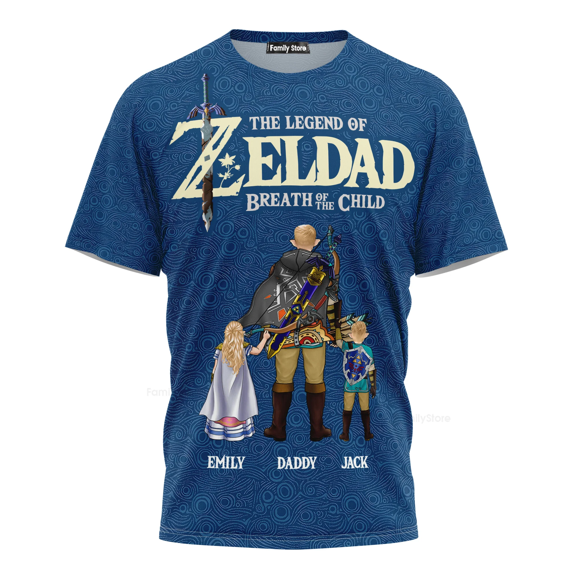 The Legend Of Zeldad Breath Of The Child - Personalized 3D Tshirt - Gift for Dad - Image 2