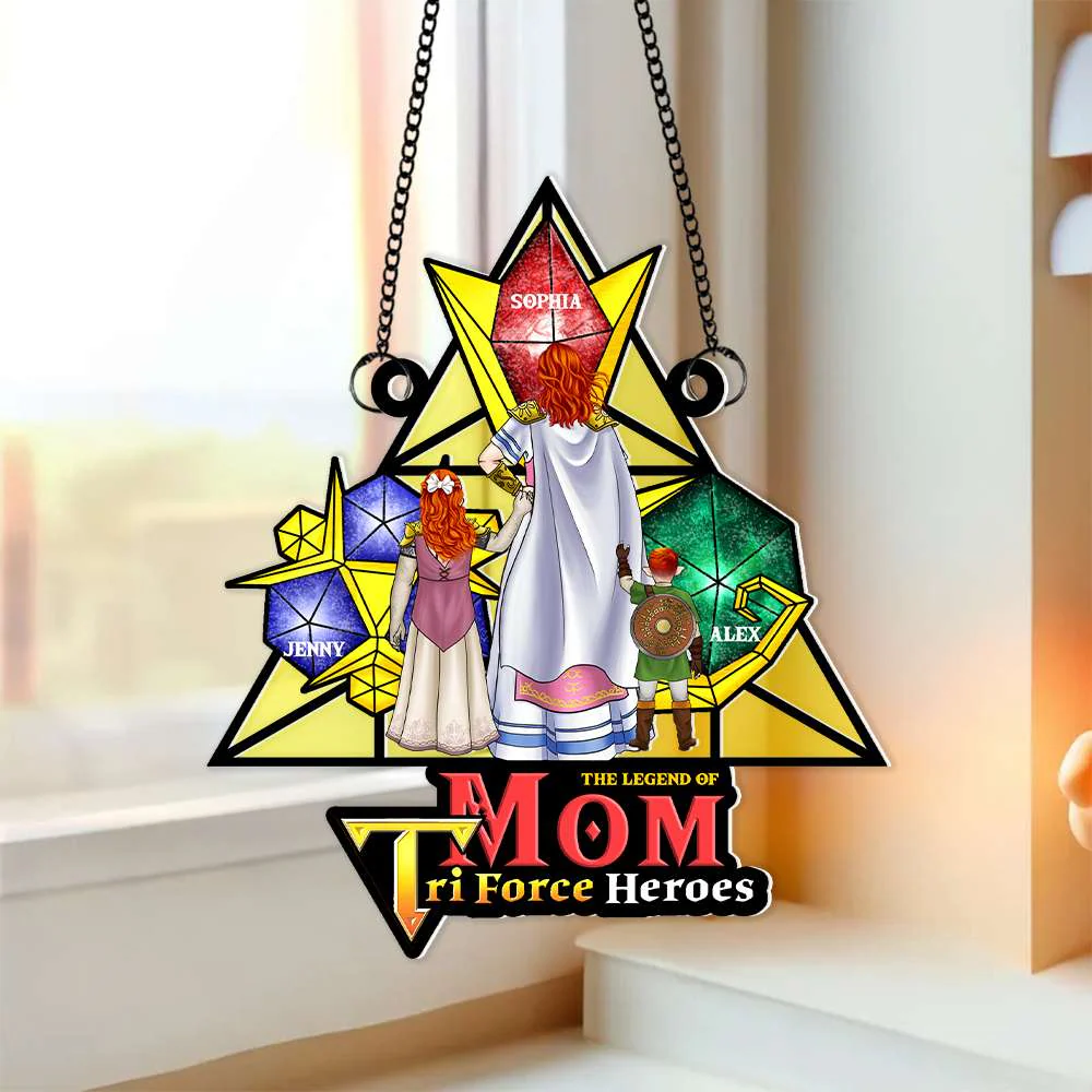 The Legend Zelda Of Mom - Personalized Window Hanging Suncatcher - Gifts For Mom| CL07
