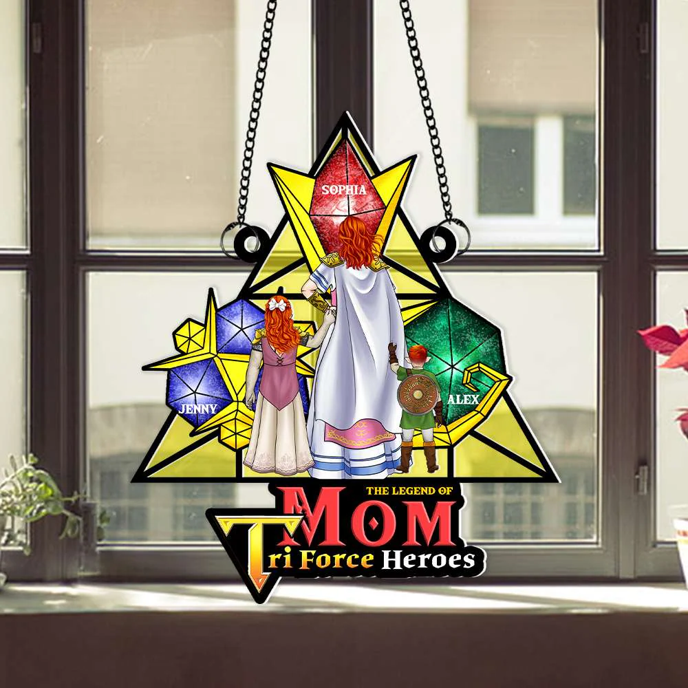 The Legend Zelda Of Mom - Personalized Window Hanging Suncatcher - Gifts For Mom| CL07 - Image 3