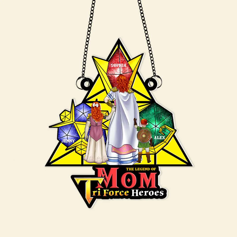 The Legend Zelda Of Mom - Personalized Window Hanging Suncatcher - Gifts For Mom| CL07 - Image 4