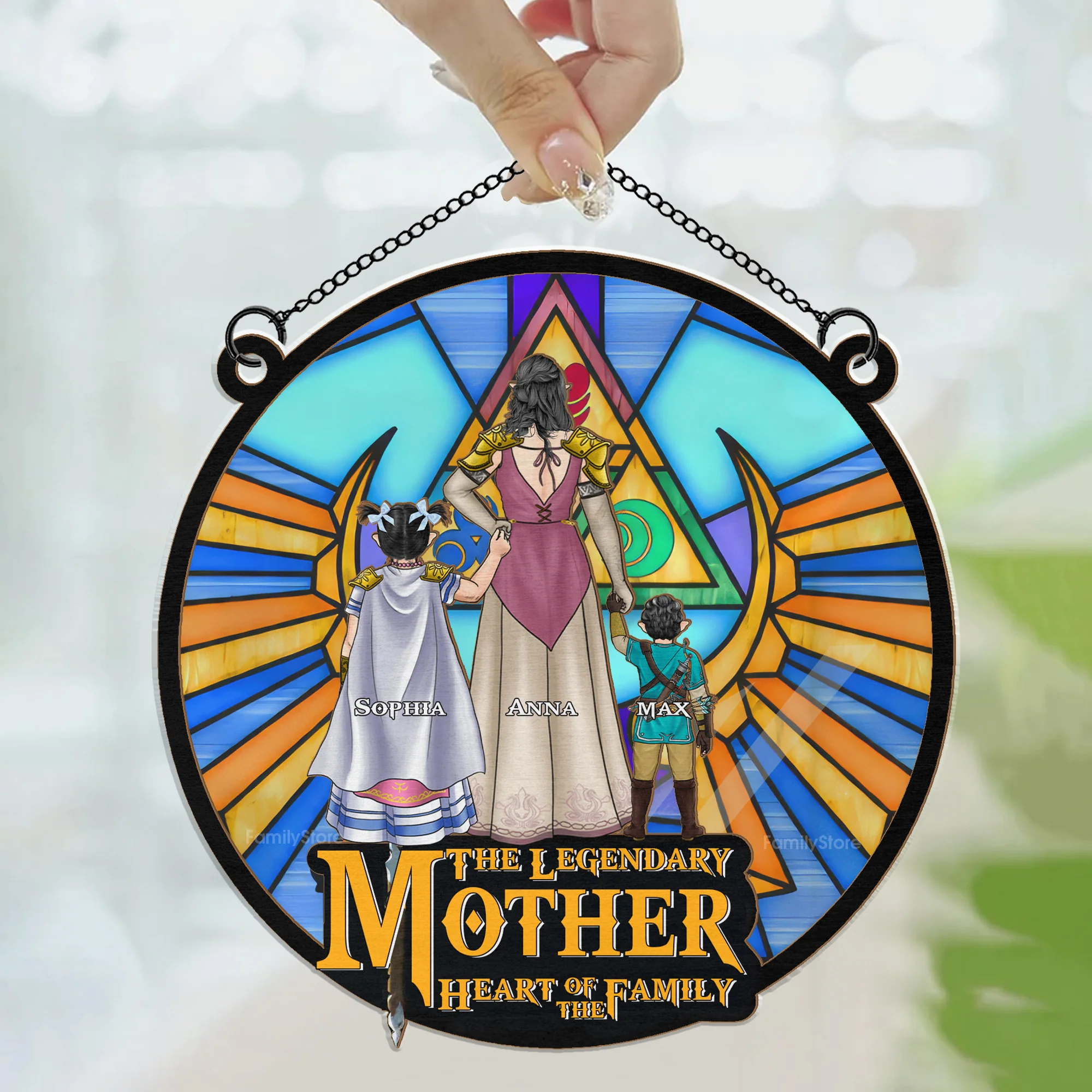 The Legendary Mother Heart Of The Family - Personalized Window Hanging Suncatcher Ornament - Gift for Mom, Wife | CL07 NH96 - Image 3