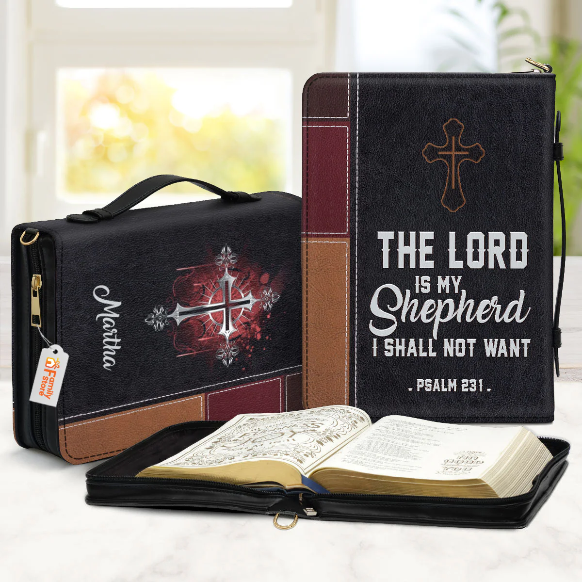 The Lord Is My Shepherd, I Shall Not Want - Awesome Personalized Bible Covers - AT4082466 - Image 2