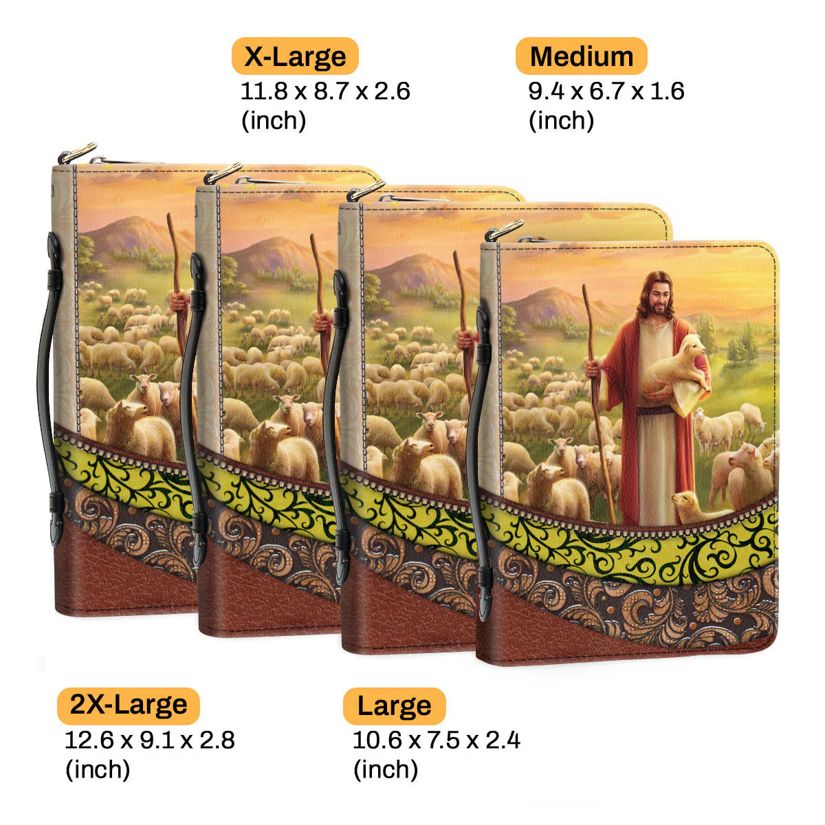 The Lord Is My Shepherd, I Shall Not Want - Unique Personalized Bible Covers - AT4081437 - Image 6