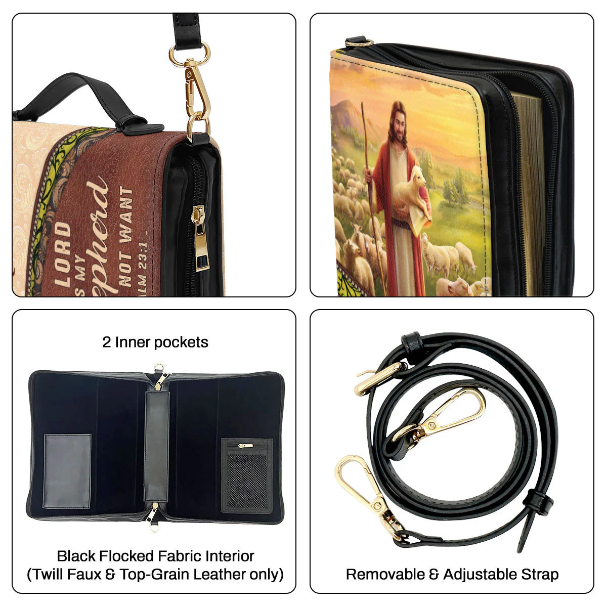 The Lord Is My Shepherd, I Shall Not Want - Unique Personalized Bible Covers - AT4081437 - Image 7