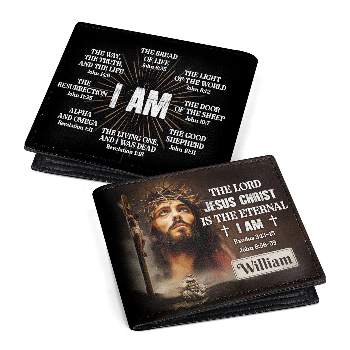 The Lord Jesus Christ Is The Eternal I Am - Personalized Folded Wallet For Men