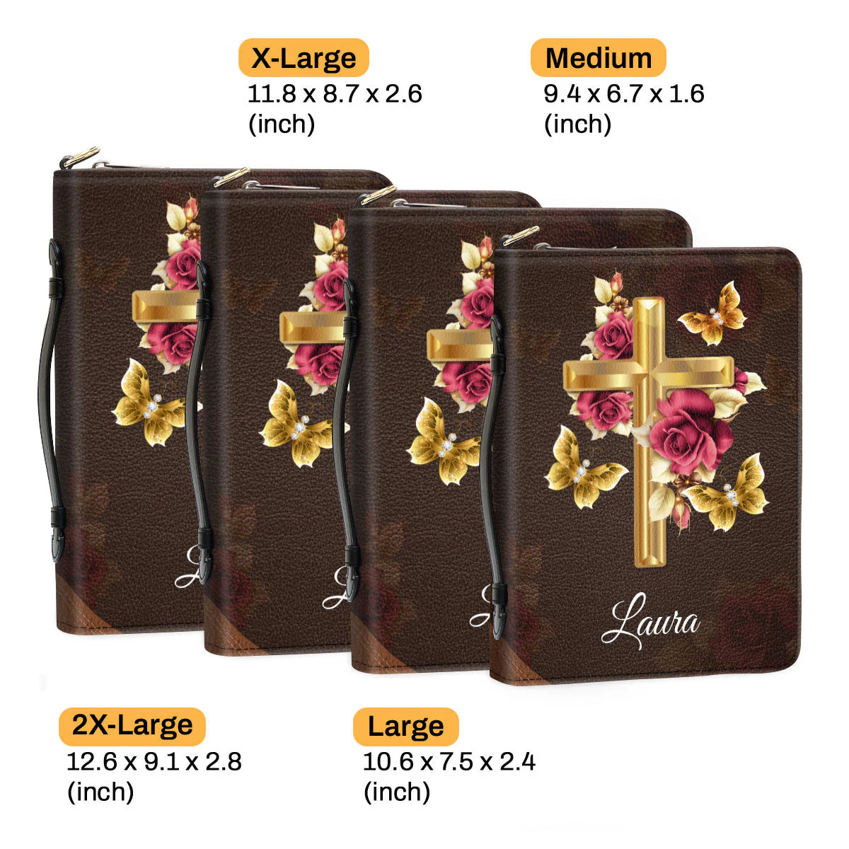 The Lord Will Fight For Me Floral Cross - Personalized Bible Covers - AT4081438 - Image 6