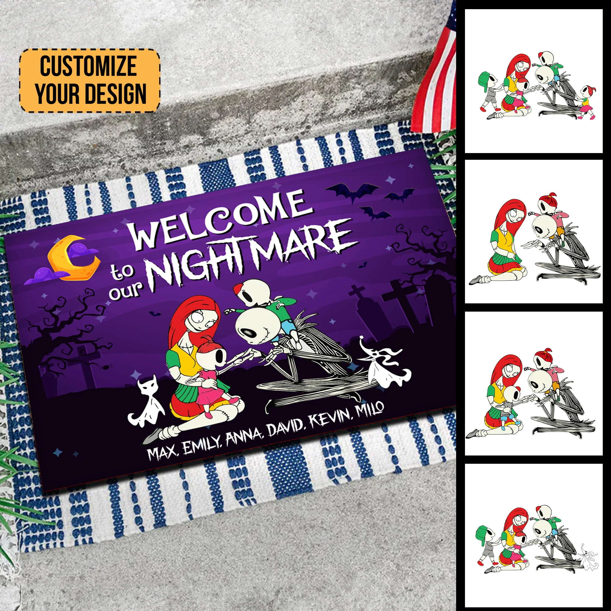 The Nightmare Is Waiting For You - Personalized Door Mat - CL14 NA94 - Image 2