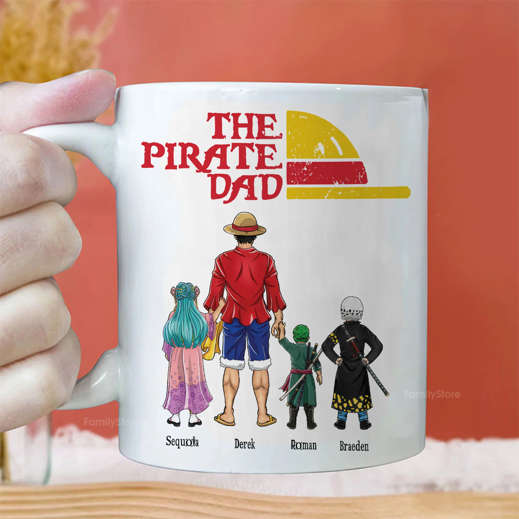 OnPi Pirate Adventure The Pirate Dad Hat - Gift For Dad - Personalized Ceramic Mug - CL11 NA94