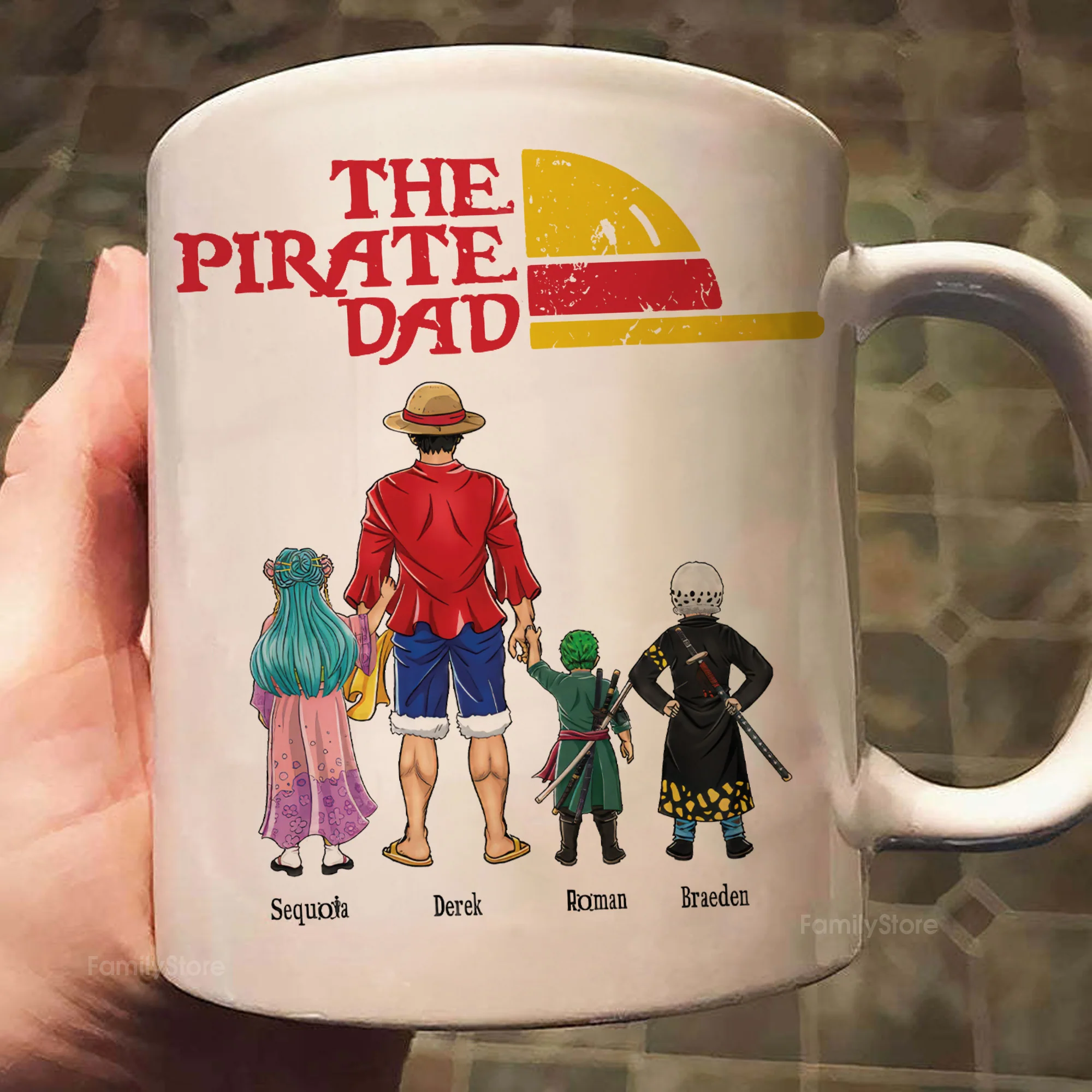 OnPi Pirate Adventure The Pirate Dad Hat - Gift For Dad - Personalized Ceramic Mug - CL11 NA94 - Image 2