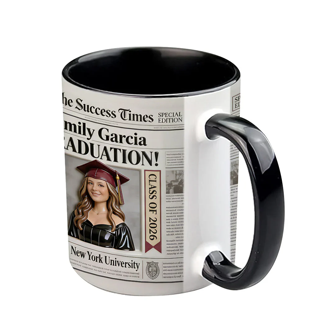 The Success Time Graduation - Personalized Accent Mug - Gift For Graduates - Image 6