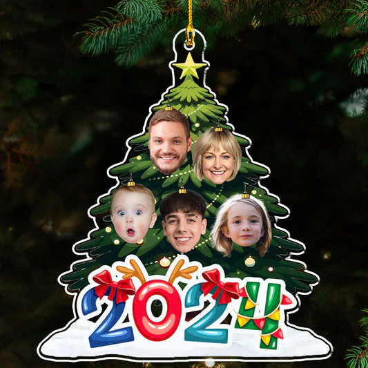The Tree For Family Christmas - Christmas Gift For Family Members - Personalized Acrylic Ornament NA94