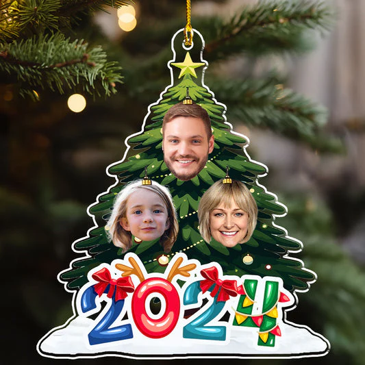 The Tree For Family Christmas - Christmas Gift For Family Members - Personalized Acrylic Ornament NA94 - Image 3