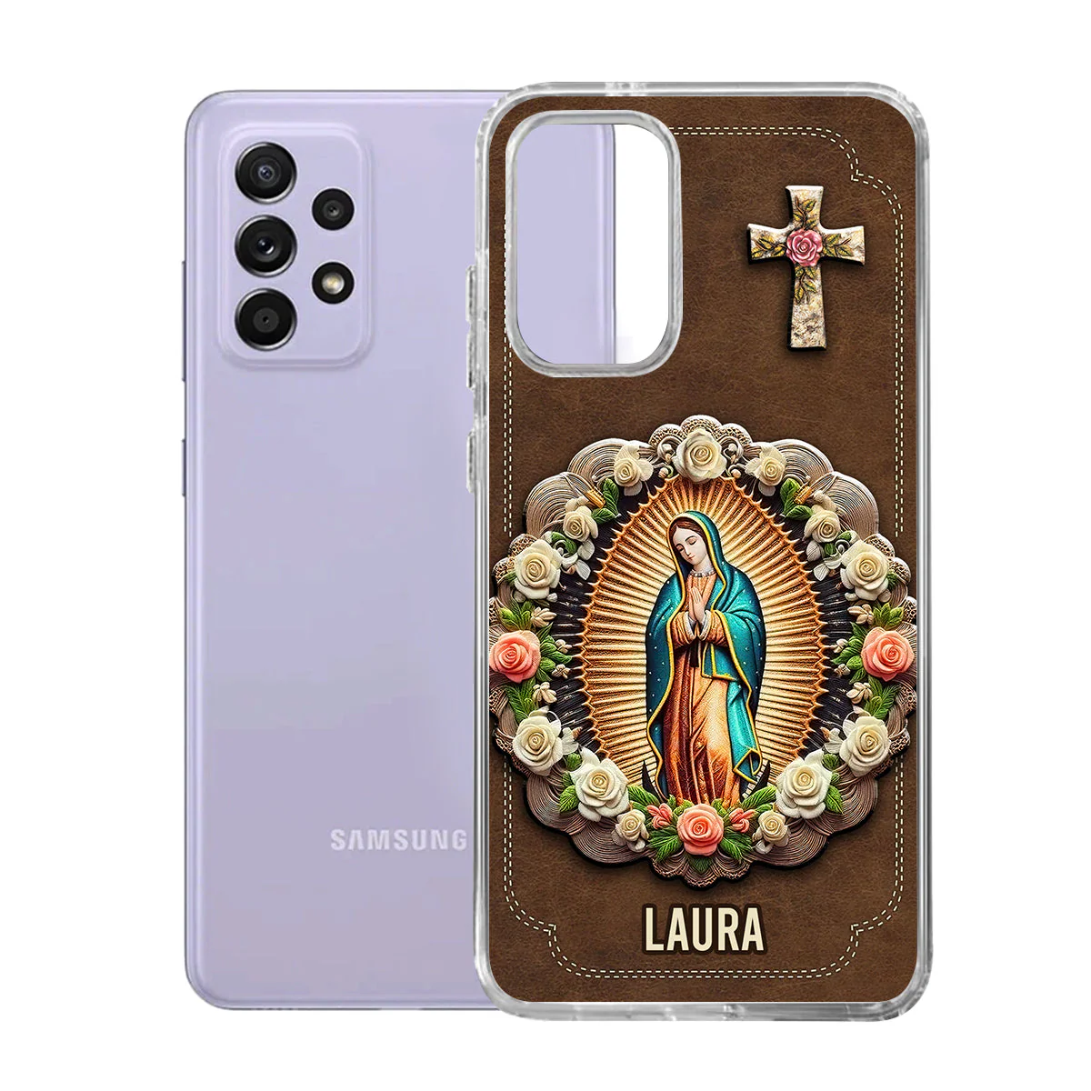 The Virgin Mary Retro Style - Personalized Phone Case TD118 - Image 6