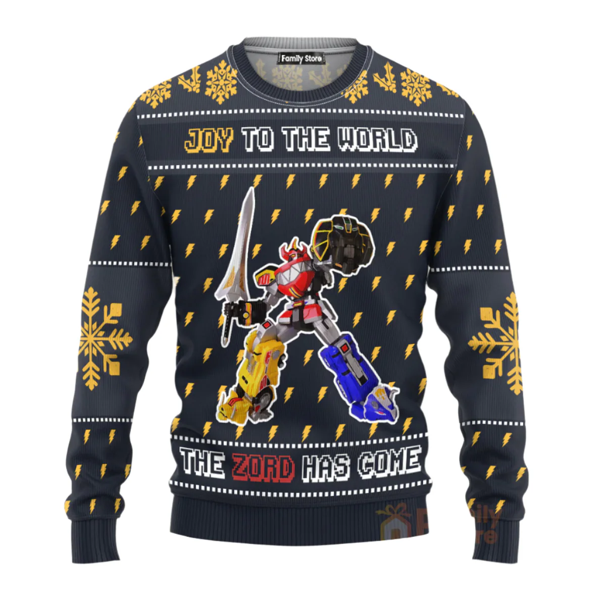 The Zord Has Come Power Rangers - Ugly Christmas Sweater